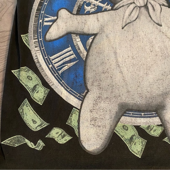 Men’s Vintage Basics Super Heavy Weight Pillsberry Doughboy Clockin The Doe Tee - Picture 7 of 14